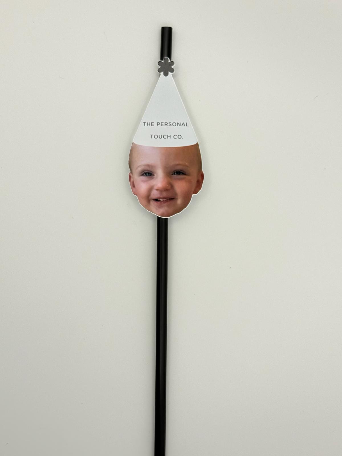 Personalised Straw Toppers - Pack of 12